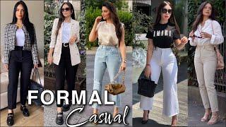 OUTFITS MODA 2024  Cómo Vestir Formal con Ropa Básica y sencilla Moda Mujer 2024