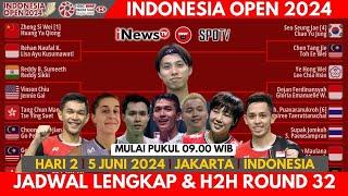 Jadwal Lengkap Hari Ke 2 Indonesia Open 2024  5 Juni 2024