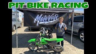 CRAZY PIT BIKE RACE  ROCCOPIAZZA KLX 110L DIRTBIKE