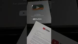 1 Lakh Subscriber  Youtube Silver Play Button Unboxing  Youtube Creator Awards