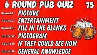 Virtual Pub Quiz 6 Rounds Picture Entertainment Fill In The Blanks Connection See Me Now No.75