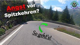 ⁉️Mit dem Motorrad 180° Kurven Spitzkehren fahren So gehts SICHERER und einfacher