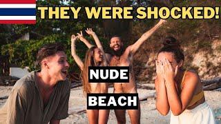 Nude Beach Adventure Friends First Time  Travel Thailand 2023