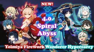 NEW 4.0 Spiral Abyss - Yoimiya Firework & Wanderer Hypercarry Genshin Impact