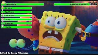 The SpongeBob Movie Sponge on the Run 2021 Final Battle with healthbars