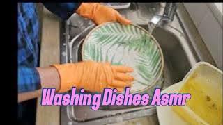 Fast & Intense Dish Washing Dishes  & Gloves Sound