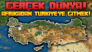 Minecraftta Gerçek Dünya Haritası  Bir Yolculuk Hikayesi Türkiye vs İsrail Savaşına Yakalanmak