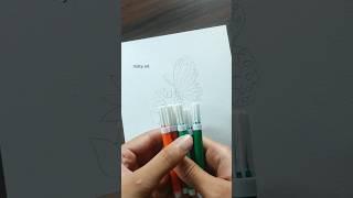 Drawing with 10 Rs sketch pens  tutorial #shorts