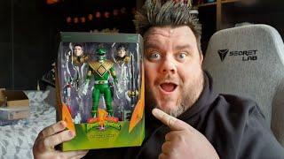 SUPER7 Mighty Morphin Power Rangers Ultimates Green Ranger Action Figure Unboxing Review