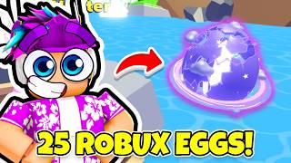 I Hatched 25 ROBUX COSMIC Eggs MAX LUCK In Roblox Tapping Legends Final Roblox