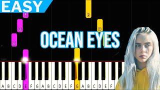 Billie Eilish - Ocean Eyes - EASY Piano Tutorial for Beginners