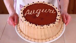 TORTA DI COMPLEANNO AL CAFFE Ricetta Facile - Coffee Flavored Birthday Cake Easy Recipe