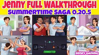 Jenny Full Walkthrough Summertime Saga 0.20.5  Jenny complete Storyline