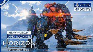 Horizon Forbidden West  Aloy vs All Heavyweight Apex Machines  PS5 4K 60FPS