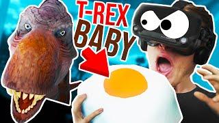 Eating a T-REX BABY to MAKE IT ANGRY? - Suicide Guy VR