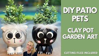 DIY Patio Pets - Clay Pot Garden Art Craft Fair Ideas 2024