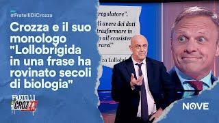 Crozza e il suo monologo Lollobrigida in una frase ha rovinato secoli di biologia