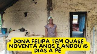 ELA TEM QUASE NOVENTA ANOS E MORA NESSE PARAÍSO ANDEI 15 DIAS A PÉ PARA CHEGAR AQUI