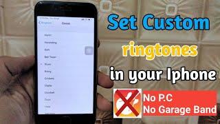 Set custom ringtones in any iphone without Pc and garage band.  #laddidhiman #ios  #iphone  