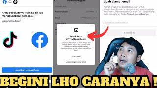 Cara Ganti Email TikTok Yang Login Lewat Facebook 