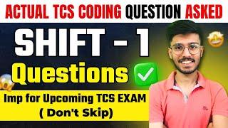 Actually TCS CODING QUESTION Asked  Next Shift Roadmap