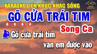 Karaoke Liên Khúc Nhạc Trữ Tình Song Ca Bolero Nhạc Sống Dễ Hát - Gõ Cửa Trái Tim