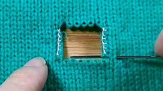Easiest Way to Repair a Hole in a Knitted Sweater at Home Yourself Beginner Tutorial