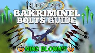 Why Bakriminel Bolts Will Change Your Life - Increase Your Ranged DPS Dramatically - Runescape 3