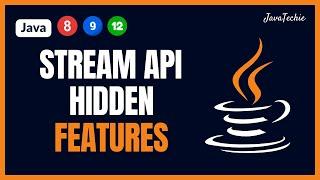 Java Streams features  Exploring Hidden methods for Developers  @Javatechie