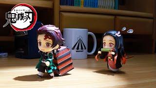 Demon Slayer Kimetsu no Yaiba-Anime of Nezuko Tanjiro Zenitsu and Inosuke in Stop Motion