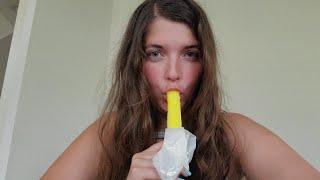 Sucking A Popsicle  Mouth Sounds  No Talking ASMR