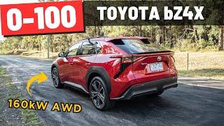 2024 Toyota bZ4X AWD review 0-100 & POV test drive