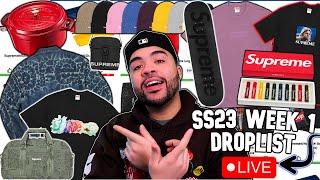 LIVE Supreme SS23 Week 1 Box Logo Droplist REACTION  Is This FIRE or TRASH?