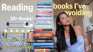 reading books Ive been avoiding ️  spoiler-free reading vlog
