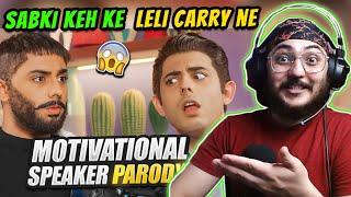 CARRYMINATI - MOTIVATIONAL SPEAKER PARODY  Reaction  WannaBe StarKid