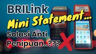 MINI STATEMENT AGEN BRILINK  Penting nga ya.???