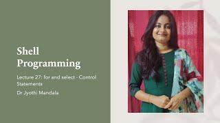 Shell Programming Lecture #27 for and select - Control Statements​