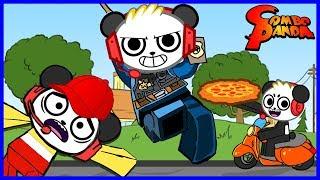 Best Jobs Ever Escape McDonalds Pizza Place and Police man Lets Play Roblox with Combo Panda