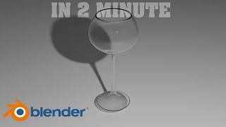 How to create a wine glass in 2 Minute in Blender