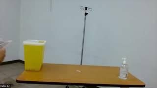 IV therapy - Primary line priming and rate set up