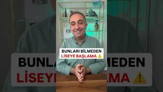 ️Bunları Bilmeden Liseye Başlama  #lise #eğitim #okul