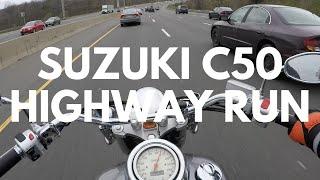 How Does the Suzuki C50 Boulevard Handle on the Highway?  Motovlog #29