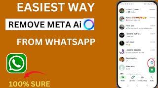 HOW TO DELETE META AI ON WHATSAPP.. REMOVE META Ai ON WHATSAPP .. WHATSAPP META  Ai KAISE HATAGE