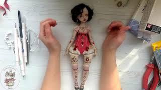 Анонс видео мастер - класса по созданию авторской куклы в смешанной технике.