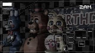 FNAF 2 in 3D 1st night passing Creepy nights at Freddys 2