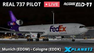 Rotate MD11 Cargo Ops  Munich – Cologne  X-Plane 12