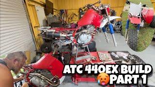 ATC 440EX Build Part 1  350X Frame with 400EX Big Bore Motor