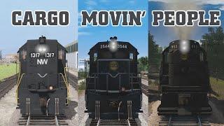 N&W Railway in Trainz - Cargo Movin People