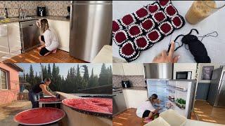 Yeni Buzdolabımı Yerleştirelim  Salçalarım Nefis  Maş Fasülye Salatası  Vlog