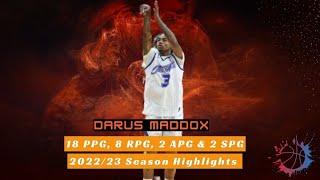 Darus Maddox 202223 Season Highlights HD